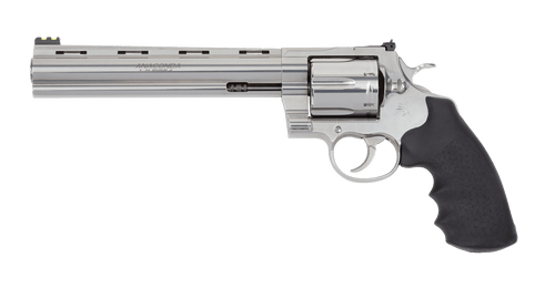 Colt Anaconda 44 Magnum, 8" Barrel, Stainless Steel, Hogue Rubber Grip, 6rd - Colt | The Gun Shop