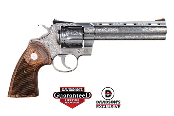 Colt Python Engraved Limited Edition 357 Mag/38 Spl 6" Barrel Stainless Steel, Armory Grade Cut Engraved Special Edition