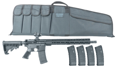 Core 15 Scout Package 5.56/.223, 16" Barrel, Black, 5 P-Mags, Sousa Optics Micro Red Dot, Blackhawk Tactical Carbine Case, 30rd - AR-15 Rifles | The Gun Shop
