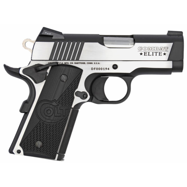 Colt Combat Elite Defender 1911 45 ACP, 3" Barrel, Night Sights, 8rd Mag