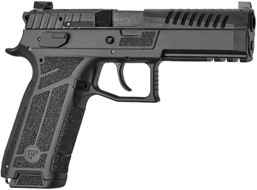 CZ P-09F Nocturne 9mm, 4.53" Barrel, Black, Optic Ready, 19rd - CZ USA | The Gun Shop