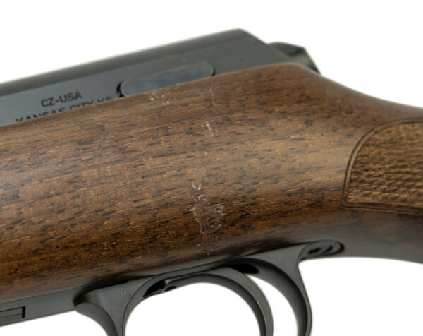 CZ 457 American Unfired-Blemished .22 LR, 24" Barrel, Turkish Walnut, Black, 5rd
