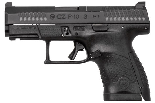 CZ P-10 S 9mm, 3.5" Barrel, Black, Optics Ready, 10rd - CZ USA | The Gun Shop