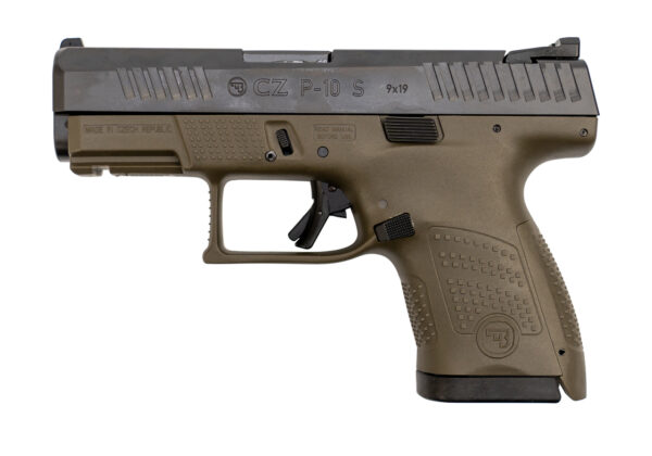 CZ P-10 Sub Compact 9mm, 3.5" Barrel, Fixed Sights, OD Green, 12rd