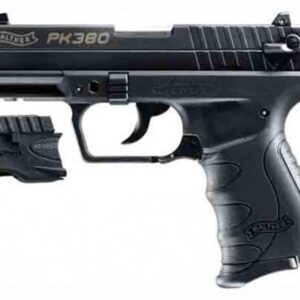Walther PK380 380 ACP Pistol 3.66 Barrel 8+1 Round Black Laser