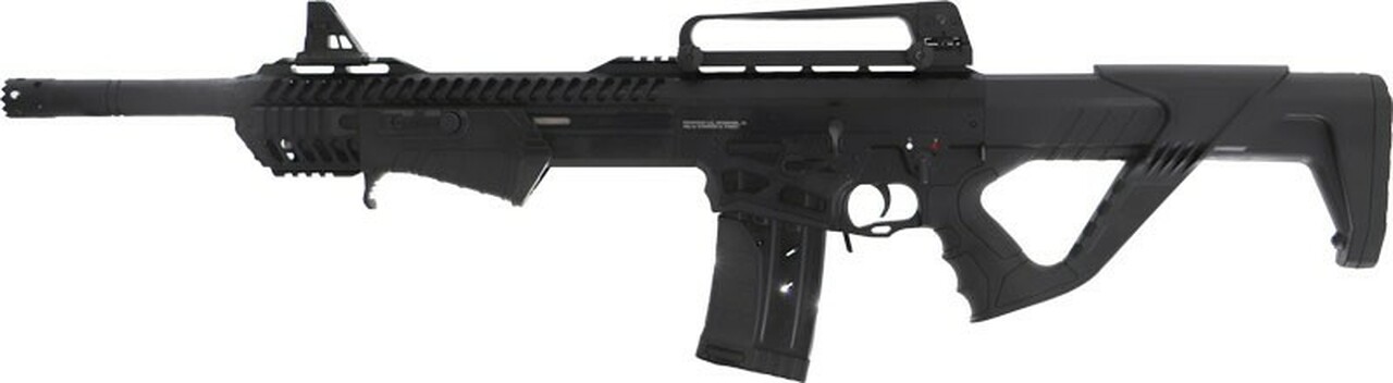 Dickinson Ermox Hybrid 12 Ga, AR-15 Style Shotgun 18.5" Barrel, With Breacher, Hard Case, 2 5rd Mags