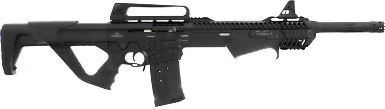 Dickinson Ermox Hybrid 12 Ga, AR-15 Style Shotgun 18.5" Barrel, With Breacher, Hard Case, 2 5rd Mags