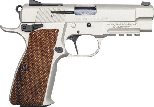 EAA Girsan MCP35 9mm, 3.88" Barrel, Stainless, Wood Grips, 15rd - Concealed Carry Guns | The Gun Shop