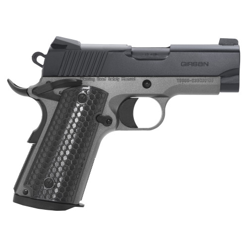 Girsan MC1911SC Untouchable 9mm, 3.4" Barrel, Black/Silver, G10 Grips, 6rd - 1911 Guns | The Gun Shop