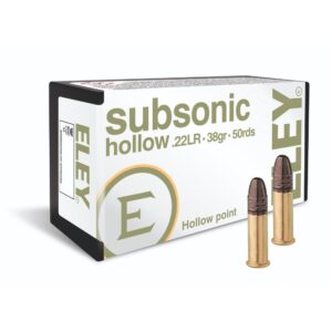 Eley Subsonic 22 LR 40gr Hollow Point 500-Round Brick