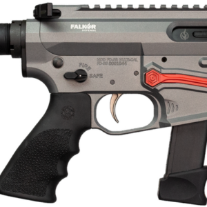 Falkor FG-9 AR-15 Pistol, 9mm, Grey, SBA3 Brace, Glock 17 Type Magazine
