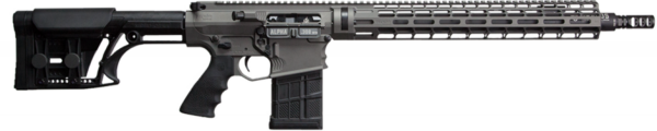 Falkor Alpha AR-10/15 Type Rifle, 308 Win, Grey, 18in DRACOS Composite Barrel