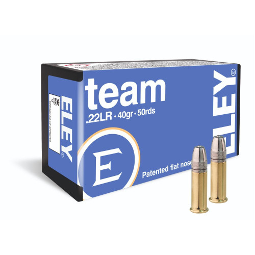 Eley Ammo 22 LR, 40gr, 1040 fps, Lead Flat Nose, 50rd Box - Ammo | The Gun Shop