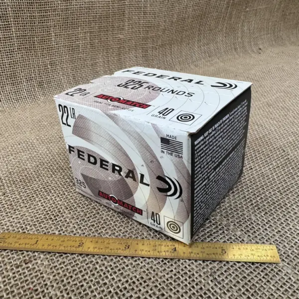 Federal AutoMatch .22 LR Ammunition 40 gr Lead Round Nose - Box/325