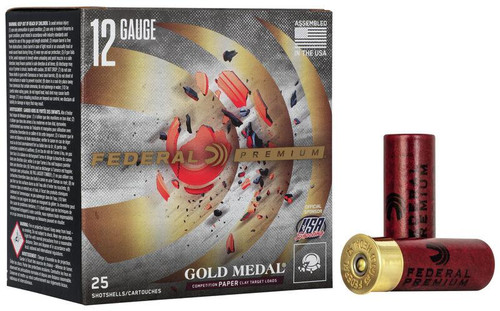 Federal Gold Medal 12 Ga, 2.75", 1 oz, 8 Shot, 25rd Box - Ammo | The Gun Shop