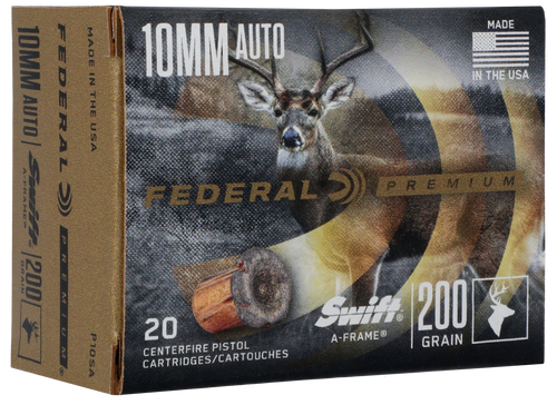 Federal Premium Hunting 10mm, 200gr, Swift A-Frame, 20rd Box - Ammo | The Gun Shop