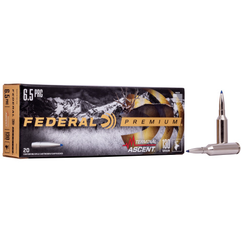 Federal Premium Hunting 6.5 PRC, 130gr, Terminal Ascent, 20rd Box - Ammo | The Gun Shop