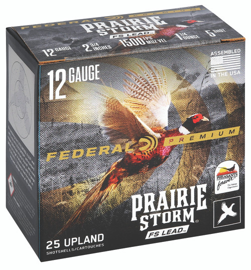 Federal Premium Prairie Storm FS 12 Ga, 2.75", 1 1/4 oz, 5 Shot, 25Bx/10Cs - Ammo | The Gun Shop