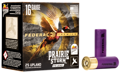 Federal Premium Prairie Storm 16 Ga, 2.75", 1 1/4 oz, 4 Shot, 25rd Box - Ammo | The Gun Shop