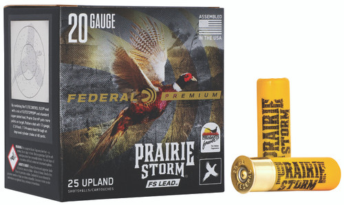 Federal Premium Prairie Storm 20 Ga, 2.75", 1 oz, 4 Shot, 25rd Box - Ammo | The Gun Shop
