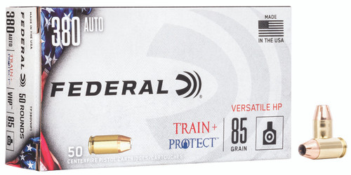 Federal Ammunition 380 ACP, 85gr, Versatile Hollow Point, 50rd Box - Ammo | The Gun Shop