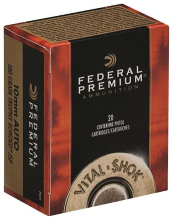 Buy Federal Vital-Shok 10mm 180gr, Trophy Bonded JSP, 20rd Box Federal