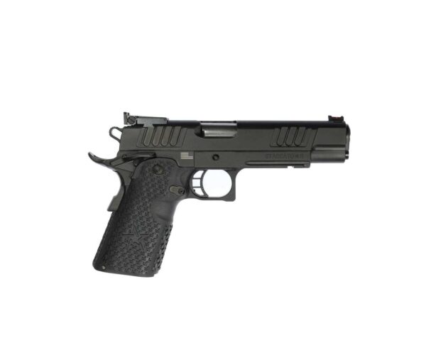 STI Staccato R .45 ACP, 5" Bushing Barrel, Fiber/Adj. Sights, Black DLC, 3x 8rd