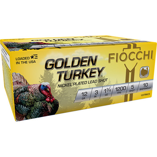 Fiocchi Golden Turkey 12 Ga, 3" 1-3/4 oz, 5 Shot, 100rd Case - Ammo | The Gun Shop