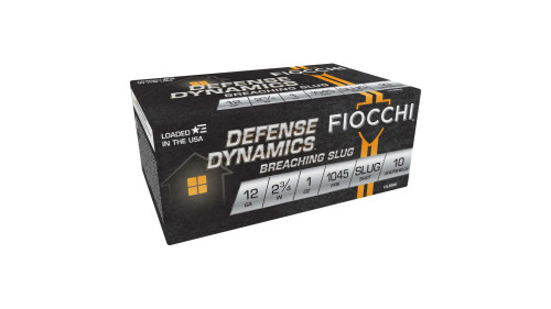 Fiocchi Defense Dynamics 12 Ga, 2.75", 1oz, Slug, Breaching Slug, 10rd Box - Ammo | The Gun Shop
