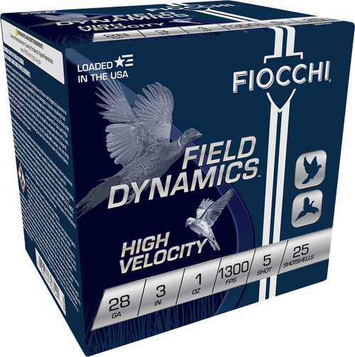 Fiocchi Field Dynamics 28 Ga, 3", 1 oz, 5 Shot, 25rd Box - Ammo | The Gun Shop