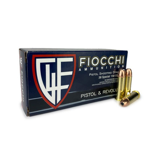 Fiocchi Shooting Dynamics 38 Special, 158gr, Jacketed Hollow Point, 1000rd Case - Ammo | The Gun Shop