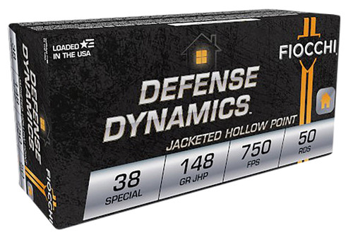 Fiocchi Defense Dynamics 38 Special, 148gr, Jacketed Hollow Point, 50rd Box - Ammo | The Gun Shop