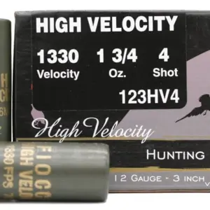 Fiocchi High Velocity 12ga 3" 1-3/4oz #4 Shot Ammo - 25 Rounds