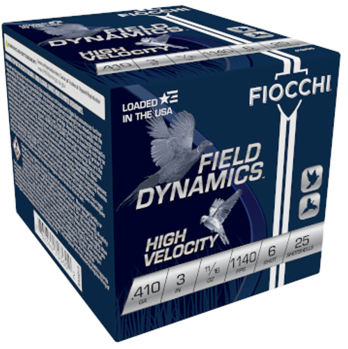 Fiocchi Field Dynamics 410 Ga, 3", 11/16 oz, 8 Shot, 25rd Box - Ammo | The Gun Shop