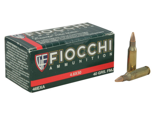 Fiocchi 4.6x30 H&K, 40gr, Full Metal Jacket, 1000rd Case - Ammo | The Gun Shop