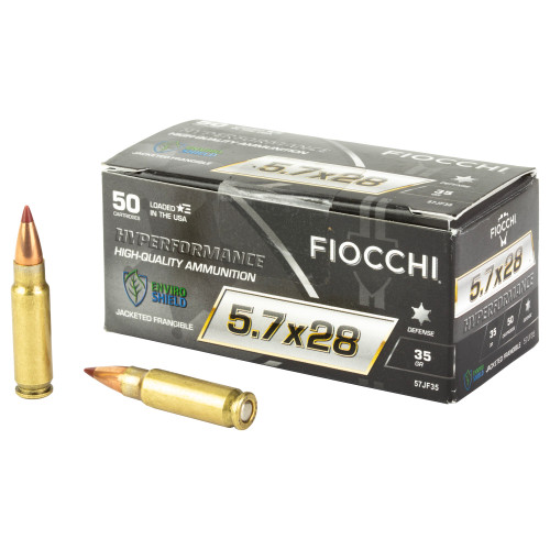 Fiocchi Hyperformance Defense 5.7x28mm, 35gr, Jacketed Frangeable, 50rd Box - Ammo | The Gun Shop