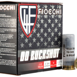 Fiocchi Exacta Buckshot 12 Ga 2 75 1325 Fps 9 Pellets 00 Buckshot 10rd Box Fiocchi Ammunition