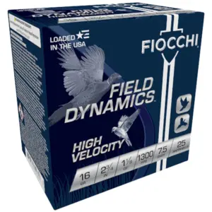 Fiocchi High Velocity 16ga 2 3/4" 1 1/8oz #7.5 Shot 16HV7539279 - Gordy