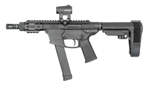FightLite MXR PCC 9mm, 5" Barrel, M-Lok, Glock Mags, SBA3, Black