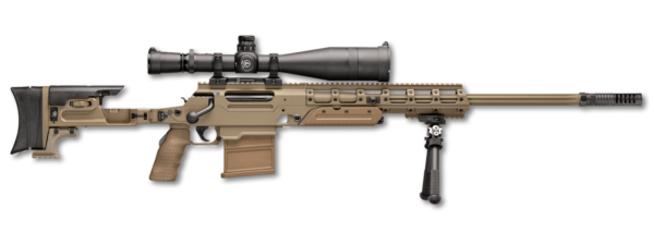 FN Ballista .338 Lapua, 26" Barrel, Caliber Convertible, Flat Dark Earth, Ambi Folding Stock