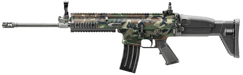 FN SCAR 16S NRCH 5.56x45mm, 16.25" Barrel, Woodland Camo, 30rd - Firearm | The Gun Shop