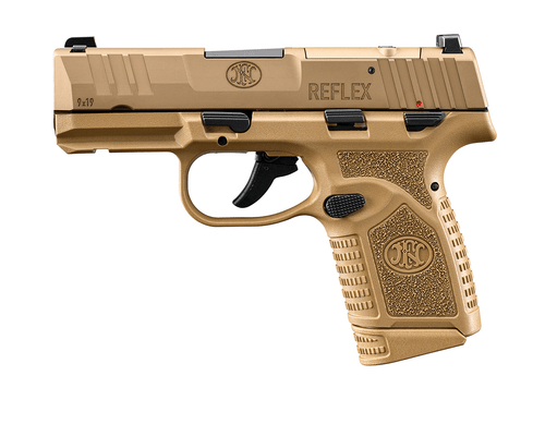 FN Reflex MRD 9mm, 3.3" Barrel, Flat Dark Earth, Manual Safety, 10rd - Firearm | The Gun Shop