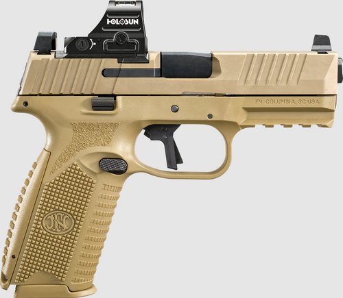 FN 509 MRD 9mm, 4" Barrel, Flat Dark Earth, Holosun 407C Red Dot Sight, 10rd - Firearm | The Gun Shop