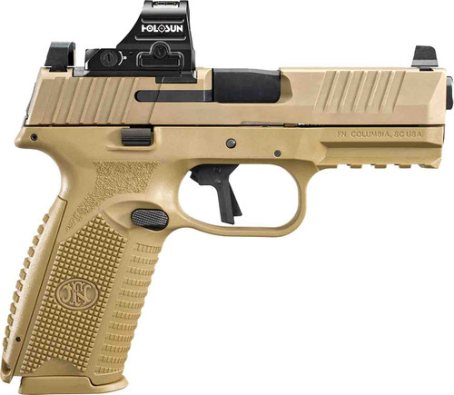 FN 509 MRD 9mm, 4" Barrel, Flat Dark Earth, Holosun 407C Red Dot, 17rd - Firearm | The Gun Shop