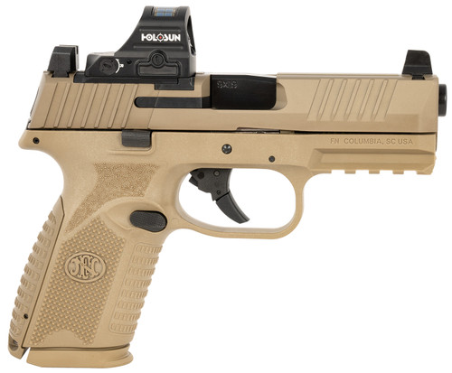 FN 509 MRD 9mm, 4" Barrel, Flat Dark Earth, Holosun 407C Red Dot Sight, 15rd - Firearm | The Gun Shop