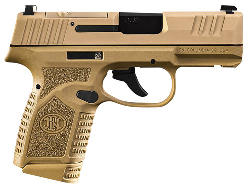 FN Reflex MRD 9mm, 3.3" Barrel, Flat Dark Earth, NMS, Optic Ready, 10rd - Firearm | The Gun Shop