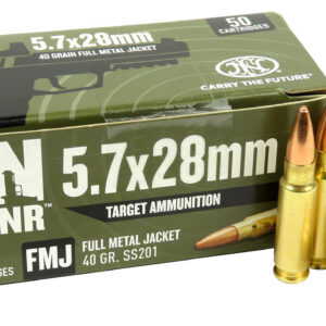 5.7x28mm Ammo 40gr FMJ SS201 FN GUNR (57FNFMJ) 50 Round Box