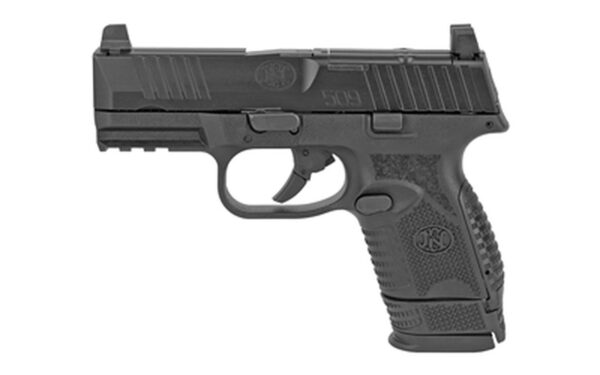 FN 509 Compact MRD 9mm, 3.7" Barrel, FN Optics Mounting System, Black, 12rd/15rd