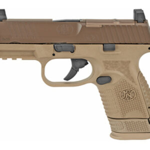 FN 509 Compact MRD 9mm, 3.7" Barrel, FN Optics Mounting System, Flat Dark Earth, 12rd/15rd