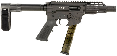 Freedom Ordnance FX-9 9mm, 4" Barrel, Black, SB Mini Brace, 31rd - Firearm | The Gun Shop